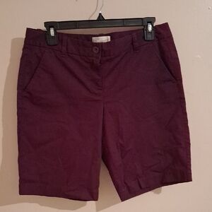 J. Crew Burgundy Women's Bermudas
